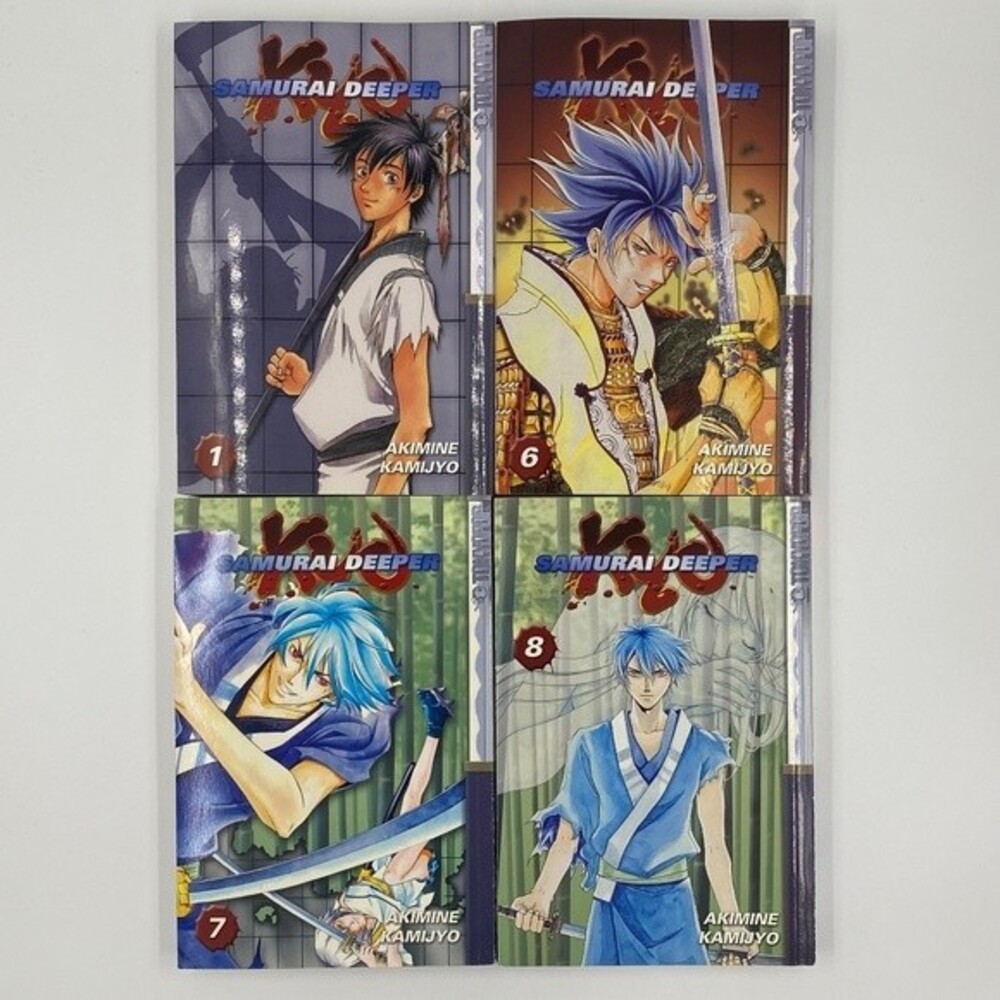 Samurai Deeper‎ Manga, TOKYOPOP, Volumes 1,6,7, & 8